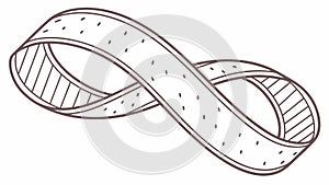 Infinite MÃÂ¶bius Loop, Abstract Mathematical Symbol, vector design Generative AI