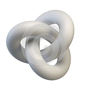 Infinite three dimensional shape, 3d rendering photo