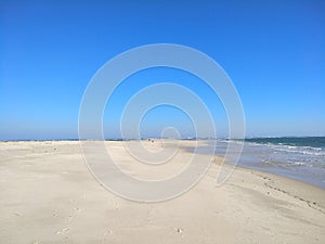 Infinite white beach