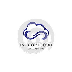 Infinity Cloud logo vector