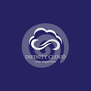Infinity Cloud logo vector