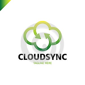 Infinity cloud logotype design vector. Cloud letter s icon template.