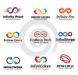 Infinity Design Logo Vector Illustration