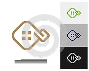 Infinity House logo vector template, Creative Infinity logo design concept