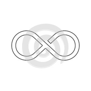 Infinity icon. Element of cyber security for mobile concept and web apps icon. Thin line icon for website design and development,