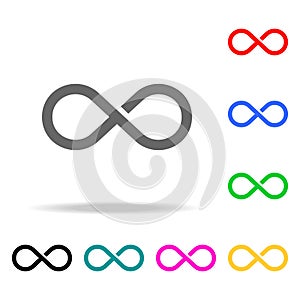 Infinity Icon. Elements in multi colored icons for mobile concept and web apps. Icons for website design and development, app deve