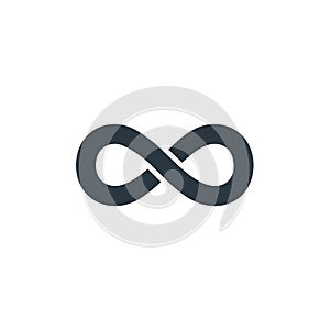 The infinity icon. Infinity symbol. Stock Vector illustration isolated on white background.