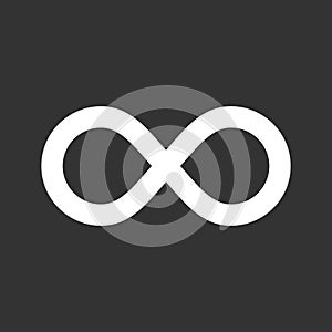 Infinity icon isolated on white background. Eternal, limitless, endless, unlimited infinity symbols. Mobius line vector