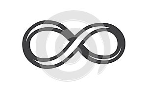 Infinity icon isolated on white background. Eternal, limitless. vector illustration