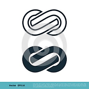 Infinity, Infinite, Endless Symbol Icon Vector Logo Template Illustration Design. Vector EPS 10