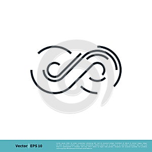 Infinity, Infinite, Endless Symbol Icon Vector Logo Template Illustration Design. Vector EPS 10