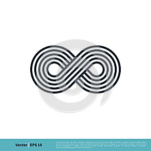 Infinity, Infinite, Endless Symbol Icon Vector Logo Template Illustration Design. Vector EPS 10