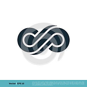 Infinity, Infinite, Endless Symbol Icon Vector Logo Template Illustration Design. Vector EPS 10