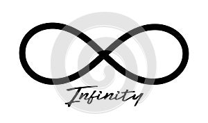 Infinity line vector sign icon