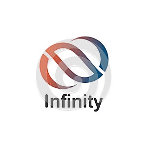 Infinity logo design inspiration vector illustration template icon