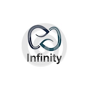 Infinity logo design inspiration vector illustration template icon