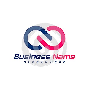 Infinity logo design vector. Nolimit logo design template concept