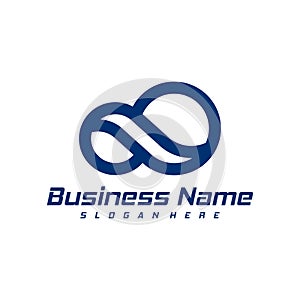 Infinity logo design vector. Nolimit logo design template concept