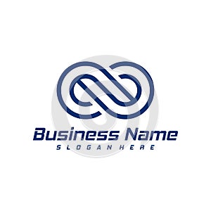 Infinity logo design vector. Nolimit logo design template concept
