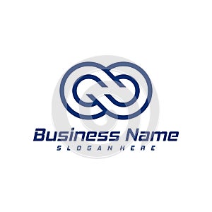 Infinity logo design vector. Nolimit logo design template concept