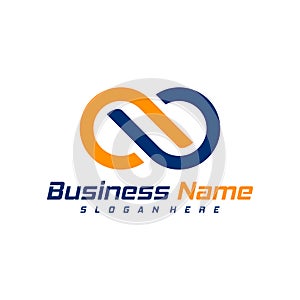 Infinity logo design vector. Nolimit logo design template concept