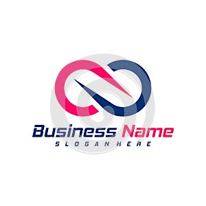 Infinity logo design vector. Nolimit logo design template concept