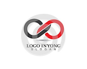 infinity logo and symbol template icons vector