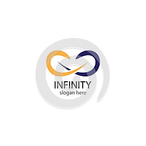 Infinity logo vector icon