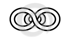 Infinity Loop Connection, Endless Cycle Continuity Vector, vector design Generative AI