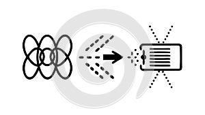 Infinity Loop Data Process Vector Icon, vector design Generative AI