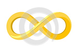 Infinity Loop Gold Vector Symbol