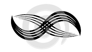 Infinity Loop Icon: Eternity, Connection Continuous Flow Symbol, vector design Generative AI