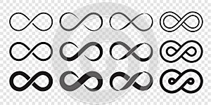 Infinity loop logo icon vector unlimited infinity endless line sign