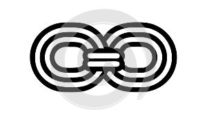Infinity Loop Symbol: Eternity, Endless Possibilities, and Continuity, vector design Generative AI