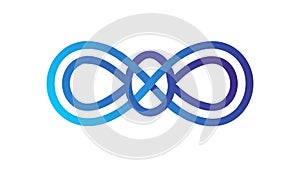 Infinity Loop Symbol Icon for Eternity, vector design Generative AI