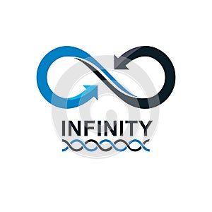 Infinity Loop vector symbol, conceptual logo special design.