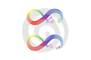 Infinity love and forever symbol