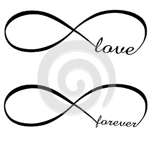 Infinity love and forever symbol