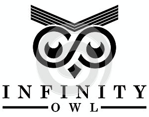 INFINITY OWL DESIGN LOGO VECTOR