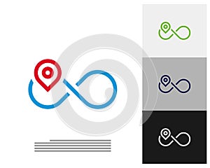 Infinity Point logo vector template, Creative Infinity logo design concept
