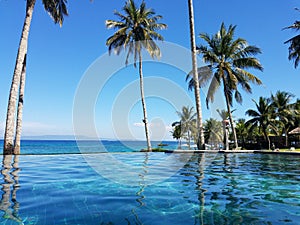 Infinity pool in Bali, Indonesia