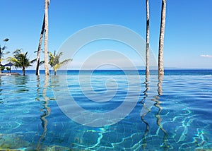 Infinity pool in Bali, Indonesia