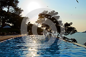 Infinity pool - evening