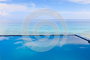 Infinity pool overlooking the sea