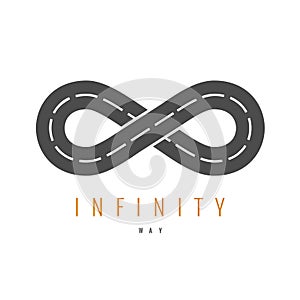 Infinity road loop logo.