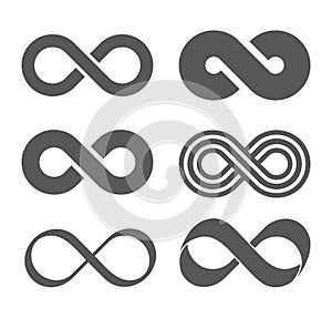 Infinity sign. Mobius strip