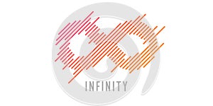 The infinity sign in the modern graphics.