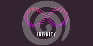 The infinity sign in the modern graphics.