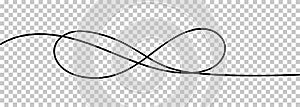 Infinity sign one line