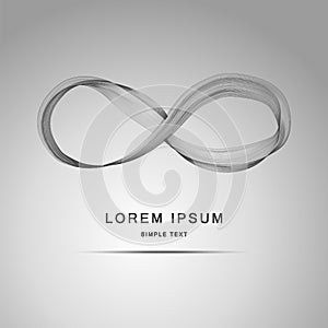 Infinity sign vector